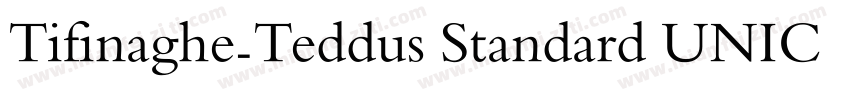 Tifinaghe-Teddus Standard UNICODE R字体转换